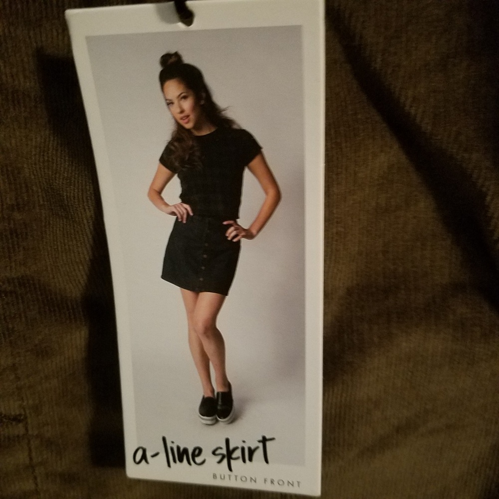 NWT love Fire A-line skirt